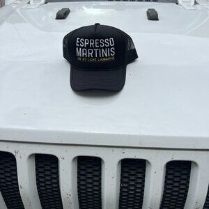 Espresso Martinis are my love language Embroidered Trucker Hat